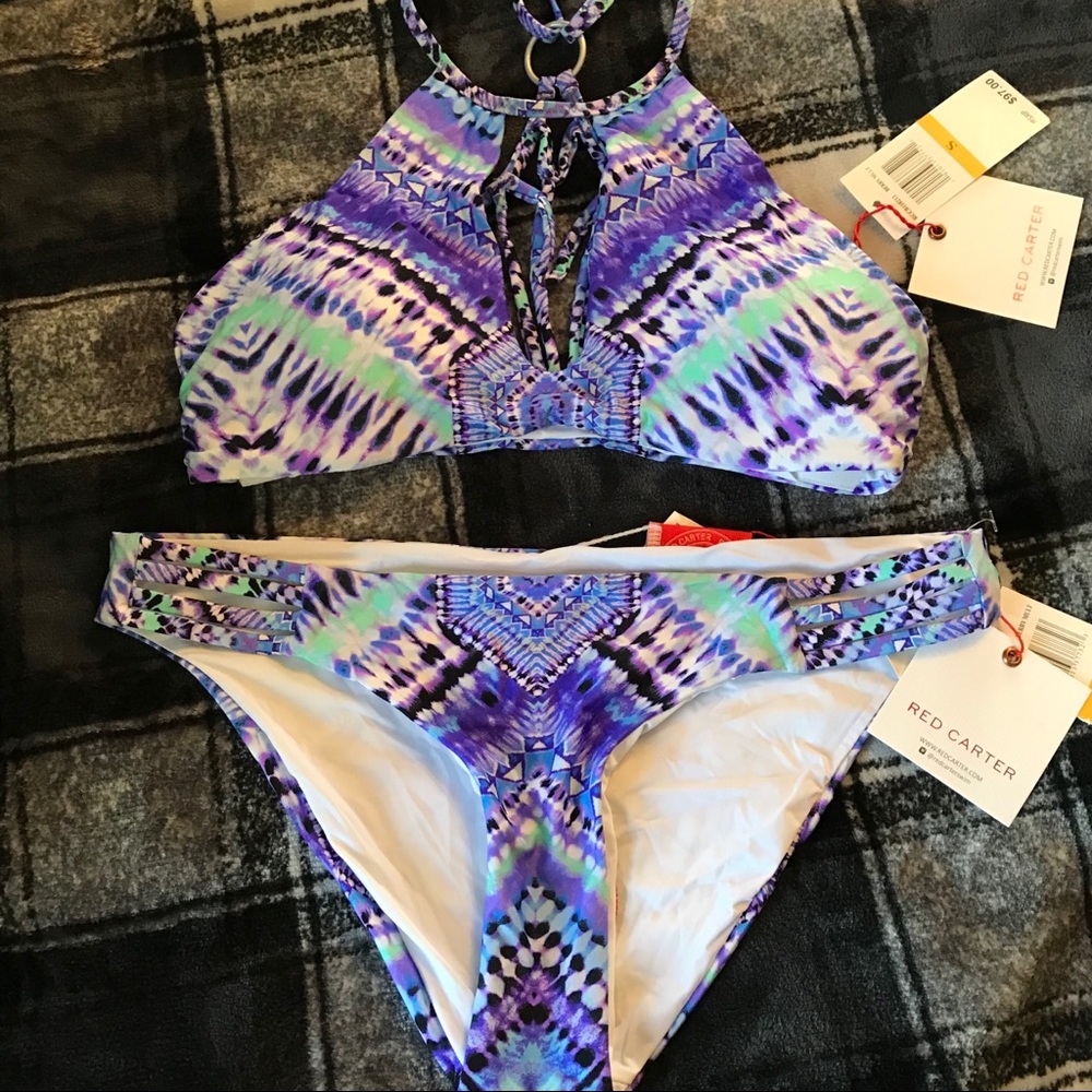 Red Carter bathing suit